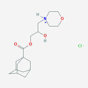 molecular formula C18H30ClNO4 B5997571 2-hydroxy-3-(4-morpholinyl)propyl 1-adamantanecarboxylate hydrochloride 