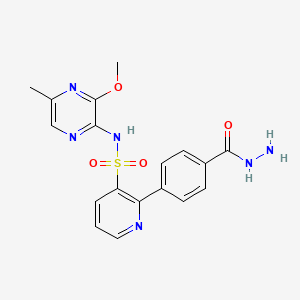 B599759 2-(4-(Hydrazinecarbonyl)phenyl)-N-(3-methoxy-5-methylpyrazin-2-yl)pyridine-3-sulfonamide CAS No. 186497-94-9