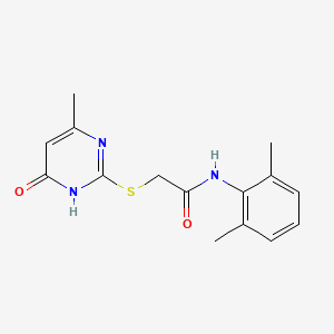 N-(2,6-dimethylphenyl)-2-[(4-hydroxy-6-methyl-2-pyrimidinyl)thio]acetamide