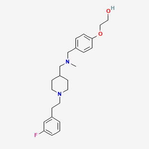 2-(4-{[({1-[2-(3-fluorophenyl)ethyl]-4-piperidinyl}methyl)(methyl)amino]methyl}phenoxy)ethanol