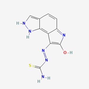 molecular formula C10H8N6OS B5997630 1,6-dihydropyrrolo[2,3-g]indazole-7,8-dione 8-thiosemicarbazone 