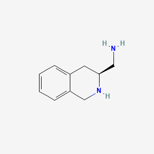 molecular formula C10H14N2 B599764 (S)-(1,2,3,4-四氢异喹啉-3-基)甲胺 CAS No. 195832-21-4