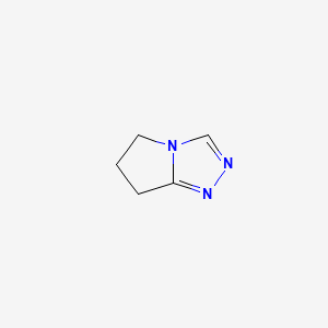 molecular formula C5H7N3 B599765 6,7-二氢-5H-吡咯并[2,1-c][1,2,4]三唑 CAS No. 116056-05-4
