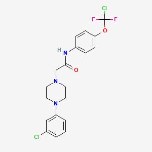 N-{4-[chloro(difluoro)methoxy]phenyl}-2-[4-(3-chlorophenyl)piperazin-1-yl]acetamide