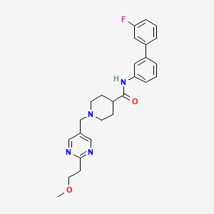 N-(3'-fluoro-3-biphenylyl)-1-{[2-(2-methoxyethyl)-5-pyrimidinyl]methyl}-4-piperidinecarboxamide