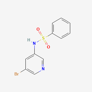 molecular formula C11H9BrN2O2S B599767 N-(5-溴吡啶-3-基)苯磺酰胺 CAS No. 1084-12-4