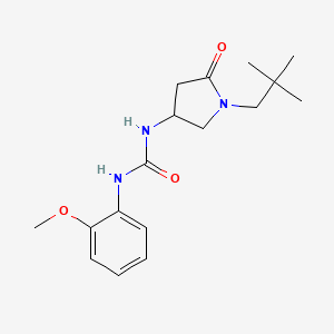 N-[1-(2,2-dimethylpropyl)-5-oxo-3-pyrrolidinyl]-N'-(2-methoxyphenyl)urea