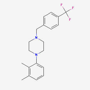 1-(2,3-dimethylphenyl)-4-[4-(trifluoromethyl)benzyl]piperazine