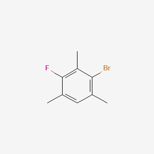 molecular formula C9H10BrF B599771 2-溴-4-氟-1,3,5-三甲基苯 CAS No. 1580-05-8