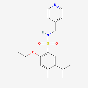 {[2-Ethoxy-4-methyl-5-(methylethyl)phenyl]sulfonyl}(4-pyridylmethyl)amine