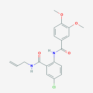 N-(2-Allylcarbamoyl-4-chloro-phenyl)-3,4-dimethoxy-benzamide