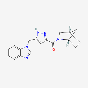 1-({3-[(1S*,4S*)-2-azabicyclo[2.2.1]hept-2-ylcarbonyl]-1H-pyrazol-5-yl}methyl)-1H-benzimidazole