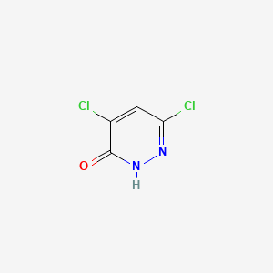 molecular formula C4H2Cl2N2O B599781 4,6-二氯吡哒嗪-3(2H)-酮 CAS No. 17285-37-9
