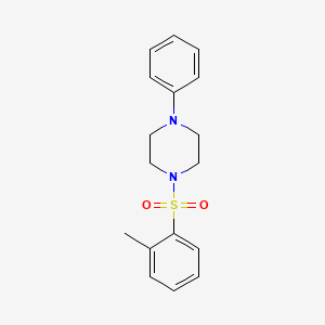 molecular formula C17H20N2O2S B5997829 1-(2-Methylbenzenesulfonyl)-4-phenylpiperazine 