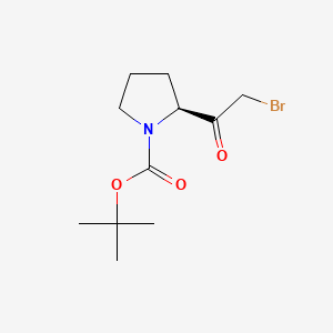 B599784 (s)-Tert-butyl 2-(2-bromoacetyl)pyrrolidine-1-carboxylate CAS No. 152665-75-3