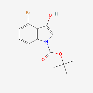 B599785 tert-Butyl 4-bromo-3-hydroxy-1H-indole-1-carboxylate CAS No. 114224-26-9