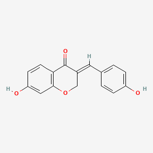 molecular formula C16H12O4 B599787 7-羟基-3-(4-羟基苯亚甲基)色满-4-酮 CAS No. 110064-50-1