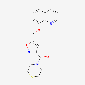 8-{[3-(4-thiomorpholinylcarbonyl)-5-isoxazolyl]methoxy}quinoline