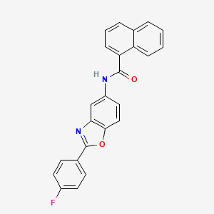 N-[2-(4-fluorophenyl)-1,3-benzoxazol-5-yl]-1-naphthamide