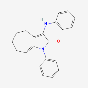 3-anilino-1-phenyl-4,5,6,7-tetrahydrocyclohepta[b]pyrrol-2(1H)-one