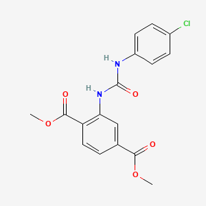 dimethyl 2-({[(4-chlorophenyl)amino]carbonyl}amino)terephthalate