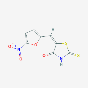 5-[(5-nitro-2-furyl)methylene]-2-thioxo-1,3-thiazolidin-4-one