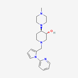 (3R*,4R*)-4-(4-methyl-1-piperazinyl)-1-{[1-(2-pyridinyl)-1H-pyrrol-2-yl]methyl}-3-piperidinol