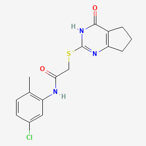 N-(5-chloro-2-methylphenyl)-2-[(4-oxo-4,5,6,7-tetrahydro-3H-cyclopenta[d]pyrimidin-2-yl)thio]acetamide