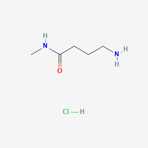 molecular formula C5H13ClN2O B599799 4-氨基-N-甲基丁酰胺盐酸盐 CAS No. 173336-88-4