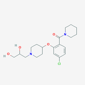 3-{4-[5-chloro-2-(1-piperidinylcarbonyl)phenoxy]-1-piperidinyl}-1,2-propanediol