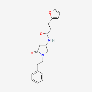 3-(2-furyl)-N-[5-oxo-1-(2-phenylethyl)-3-pyrrolidinyl]propanamide