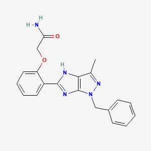 2-[2-(1-benzyl-3-methyl-1,4-dihydroimidazo[4,5-c]pyrazol-5-yl)phenoxy]acetamide