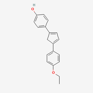 4-[4-(4-ethoxyphenyl)-1,3-cyclopentadien-1-yl]phenol