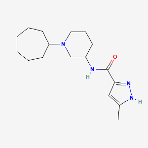 N-(1-cycloheptyl-3-piperidinyl)-5-methyl-1H-pyrazole-3-carboxamide