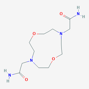 molecular formula C12H24N4O4 B5998161 2,2'-(1,7-dioxa-4,10-diazacyclododecane-4,10-diyl)diacetamide 