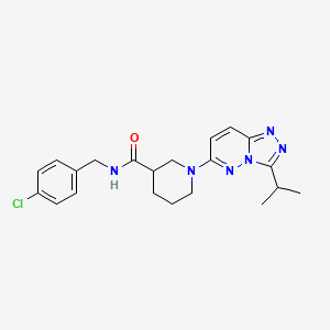 N-(4-chlorobenzyl)-1-(3-isopropyl[1,2,4]triazolo[4,3-b]pyridazin-6-yl)-3-piperidinecarboxamide