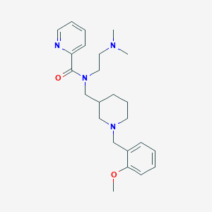 N-[2-(dimethylamino)ethyl]-N-{[1-(2-methoxybenzyl)-3-piperidinyl]methyl}-2-pyridinecarboxamide