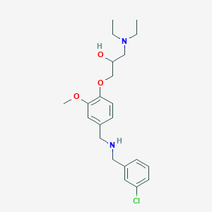 1-(4-{[(3-chlorobenzyl)amino]methyl}-2-methoxyphenoxy)-3-(diethylamino)-2-propanol