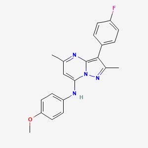 3-(4-fluorophenyl)-N-(4-methoxyphenyl)-2,5-dimethylpyrazolo[1,5-a]pyrimidin-7-amine