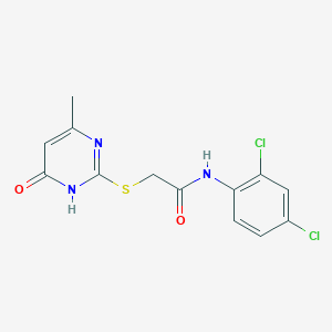 N-(2,4-dichlorophenyl)-2-[(4-methyl-6-oxo-1,6-dihydropyrimidin-2-yl)thio]acetamide