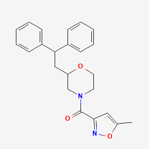 2-(2,2-diphenylethyl)-4-[(5-methyl-3-isoxazolyl)carbonyl]morpholine