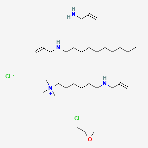 molecular formula C31H66Cl2N4O B599827 Allylamine polymer with 1-chloro-2,3-epoxypropane CAS No. 182815-43-6