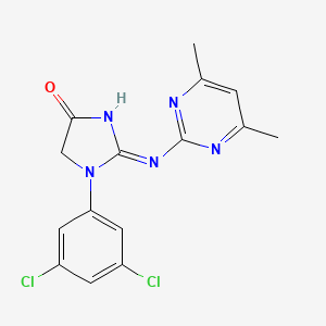 1-(3,5-dichlorophenyl)-2-[(4,6-dimethylpyrimidin-2-yl)amino]-1,5-dihydro-4H-imidazol-4-one