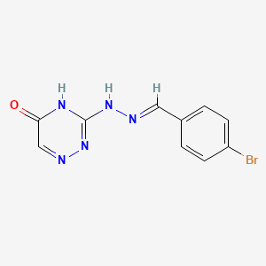 molecular formula C10H8BrN5O B5998322 4-bromobenzaldehyde (5-oxo-4,5-dihydro-1,2,4-triazin-3-yl)hydrazone 