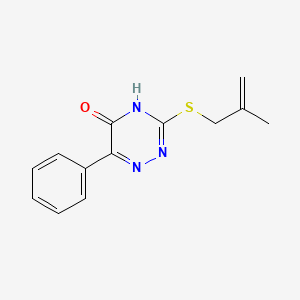 3-[(2-methyl-2-propen-1-yl)thio]-6-phenyl-1,2,4-triazin-5(4H)-one