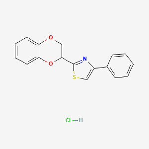 2-(2,3-dihydro-1,4-benzodioxin-2-yl)-4-phenyl-1,3-thiazole hydrochloride