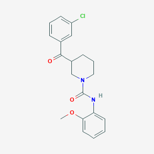 3-(3-chlorobenzoyl)-N-(2-methoxyphenyl)-1-piperidinecarboxamide