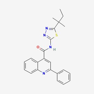 N-[5-(2-methylbutan-2-yl)-1,3,4-thiadiazol-2-yl]-2-phenylquinoline-4-carboxamide