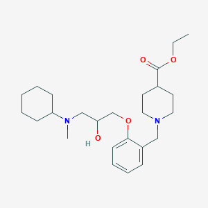 molecular formula C25H40N2O4 B5998409 ethyl 1-(2-{3-[cyclohexyl(methyl)amino]-2-hydroxypropoxy}benzyl)-4-piperidinecarboxylate 