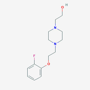 molecular formula C14H21FN2O2 B5998413 2-{4-[2-(2-fluorophenoxy)ethyl]-1-piperazinyl}ethanol 